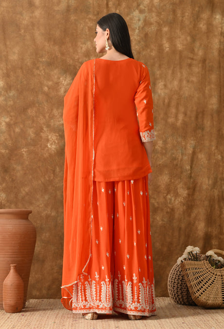 Amber Jaal Sharara Set