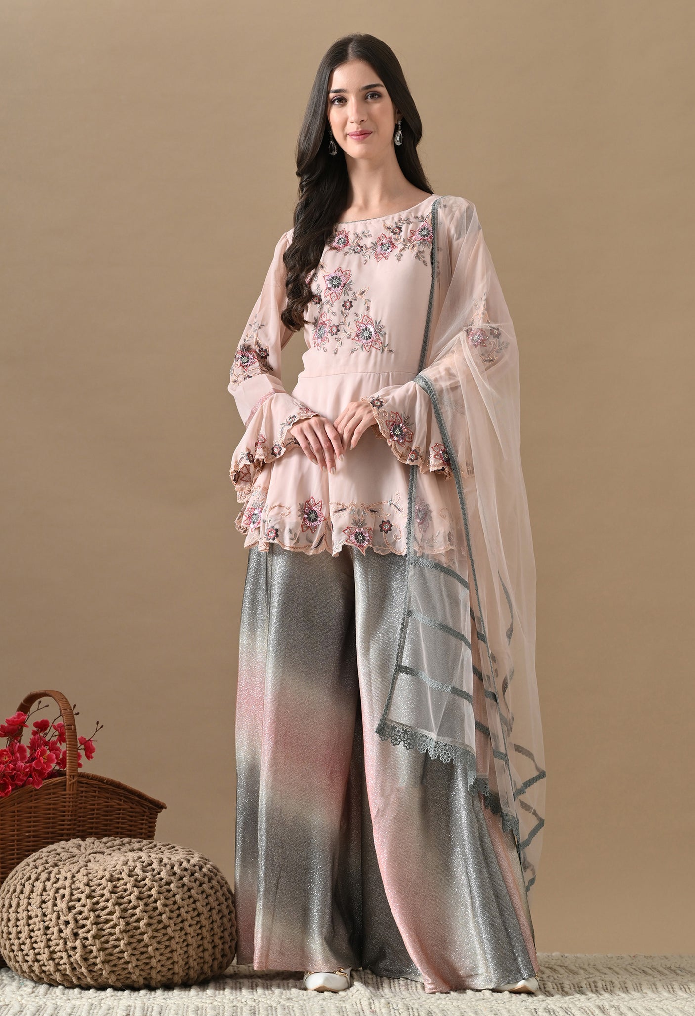 Samaira Shimmer Set