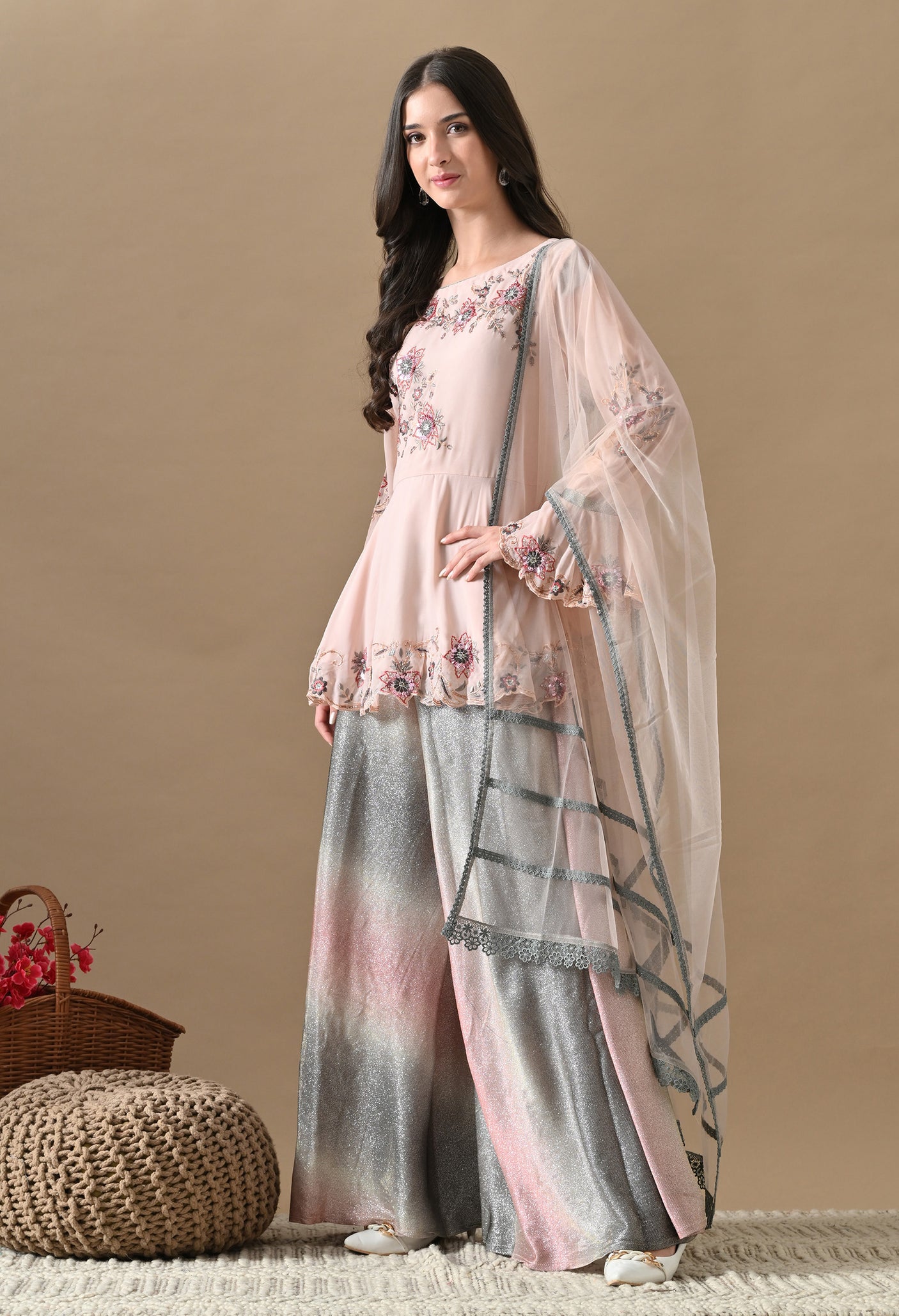 Samaira Shimmer Set