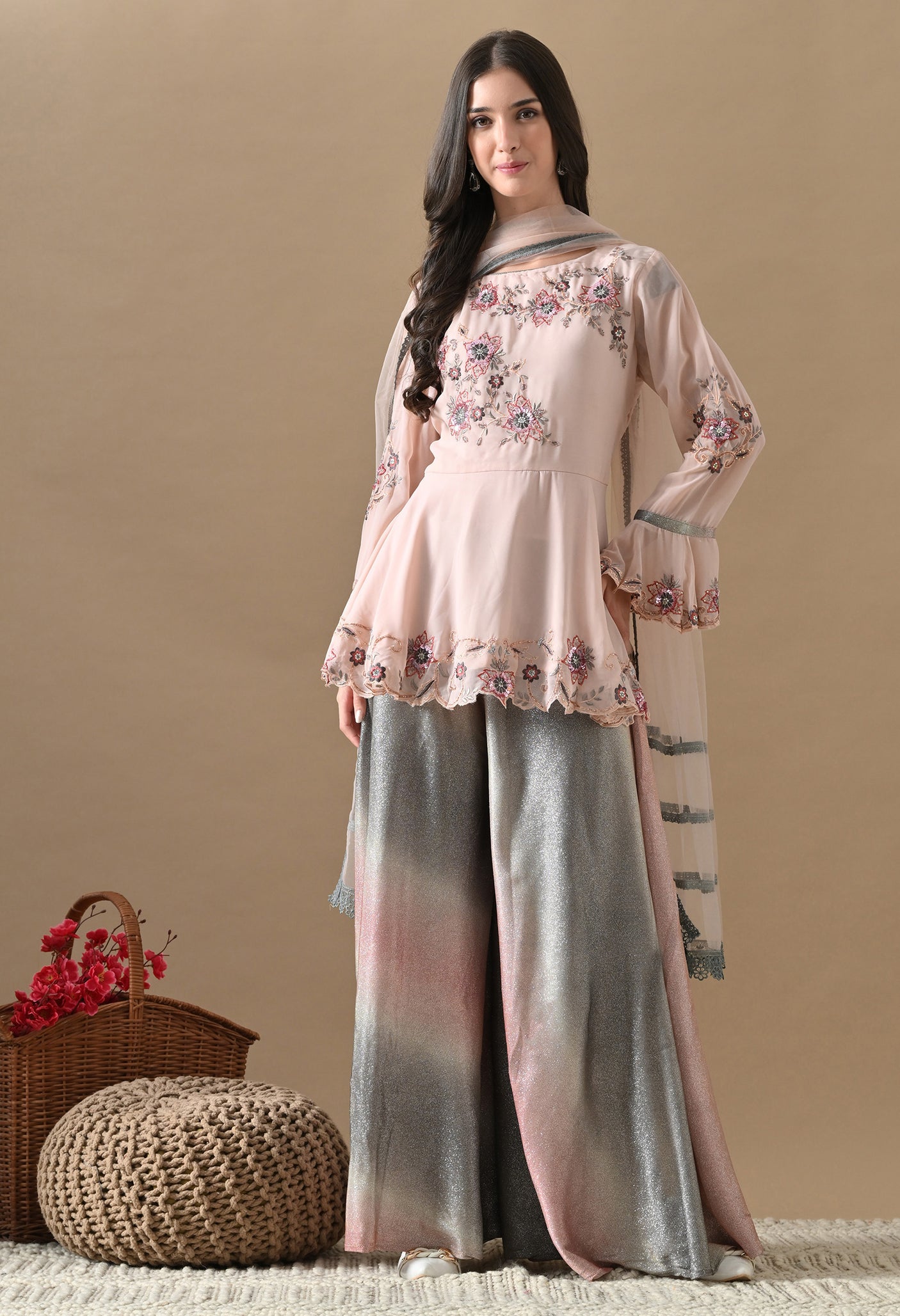 Samaira Shimmer Set