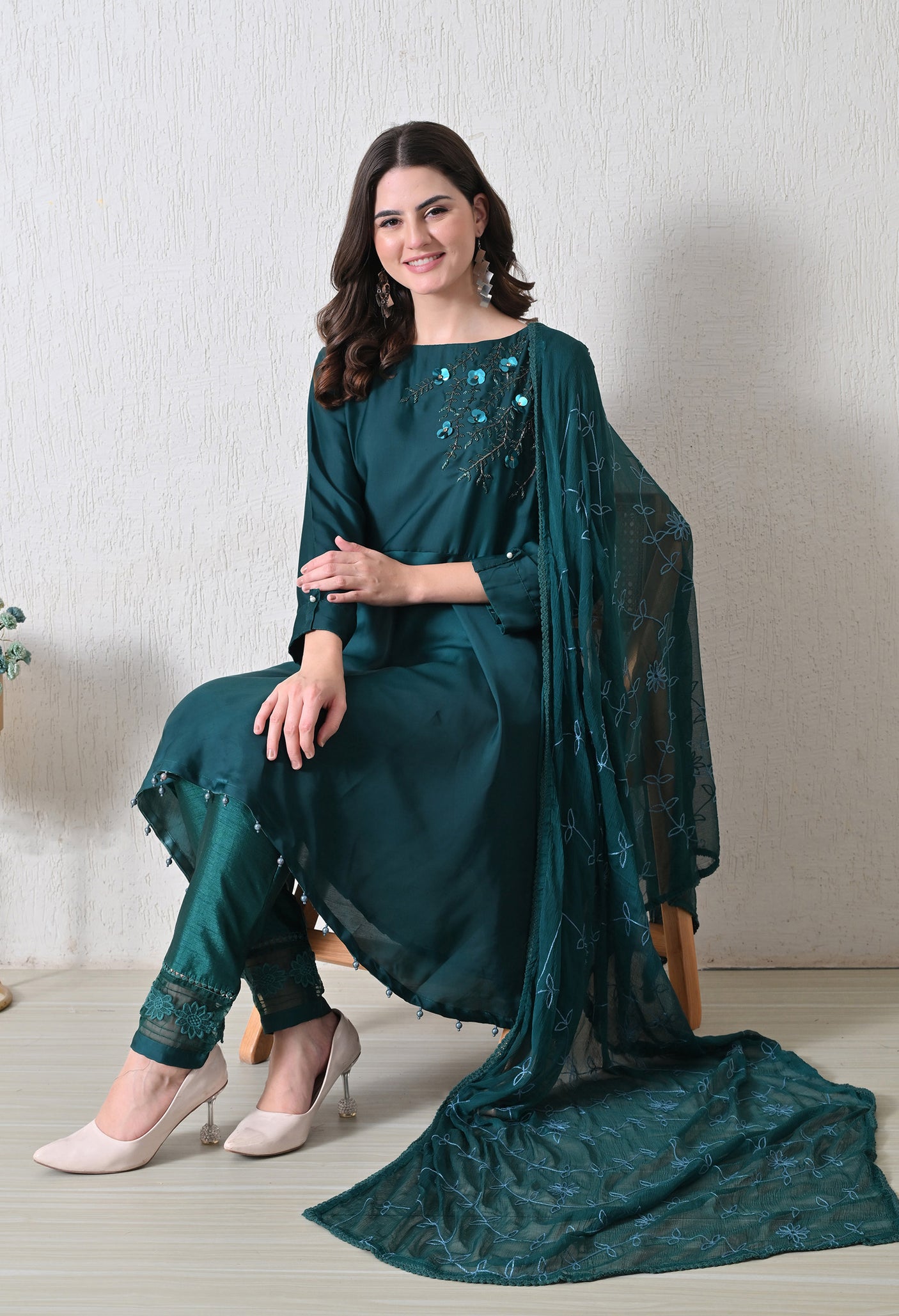 Taraab Teal Set