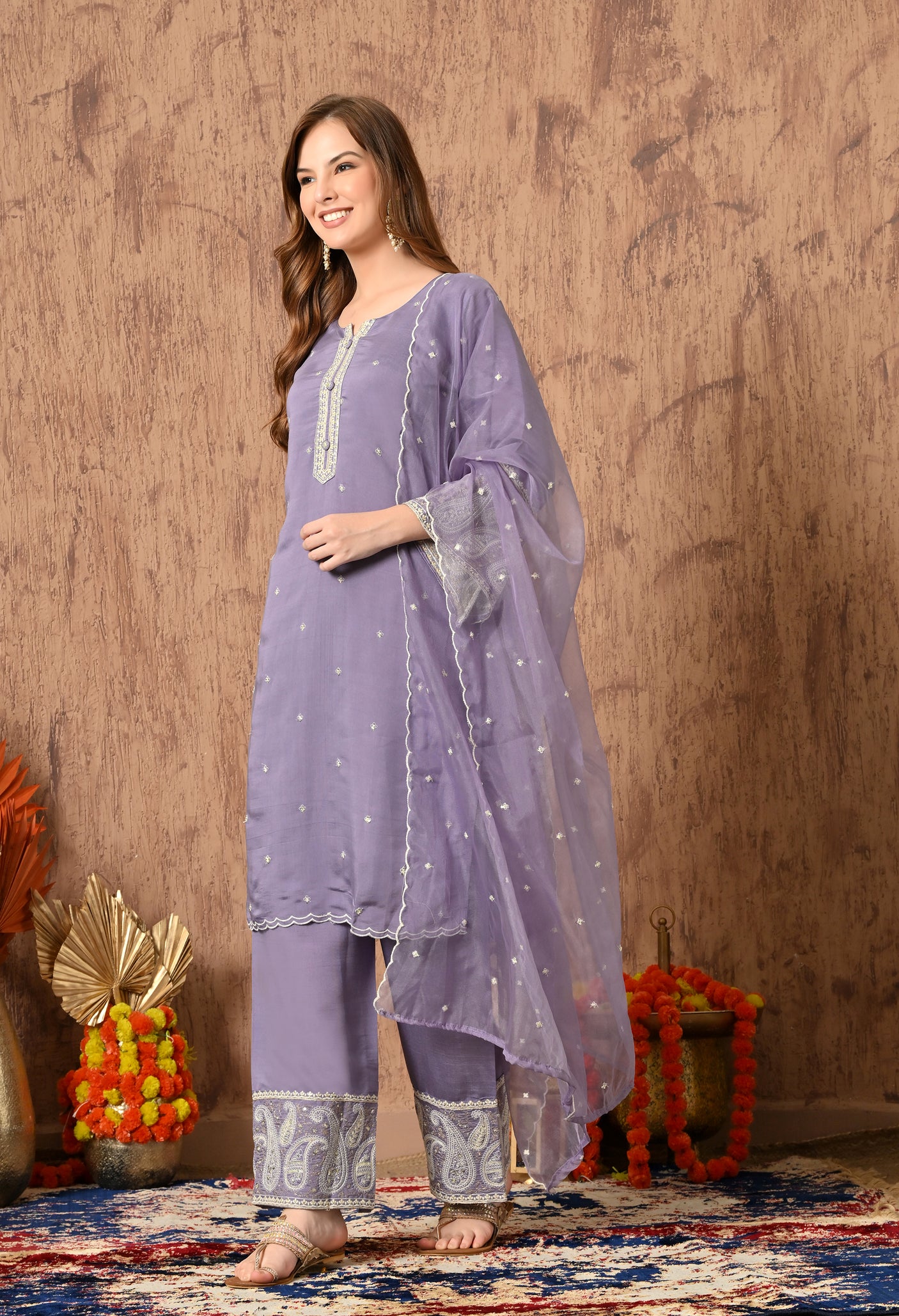 Pink cotton suit