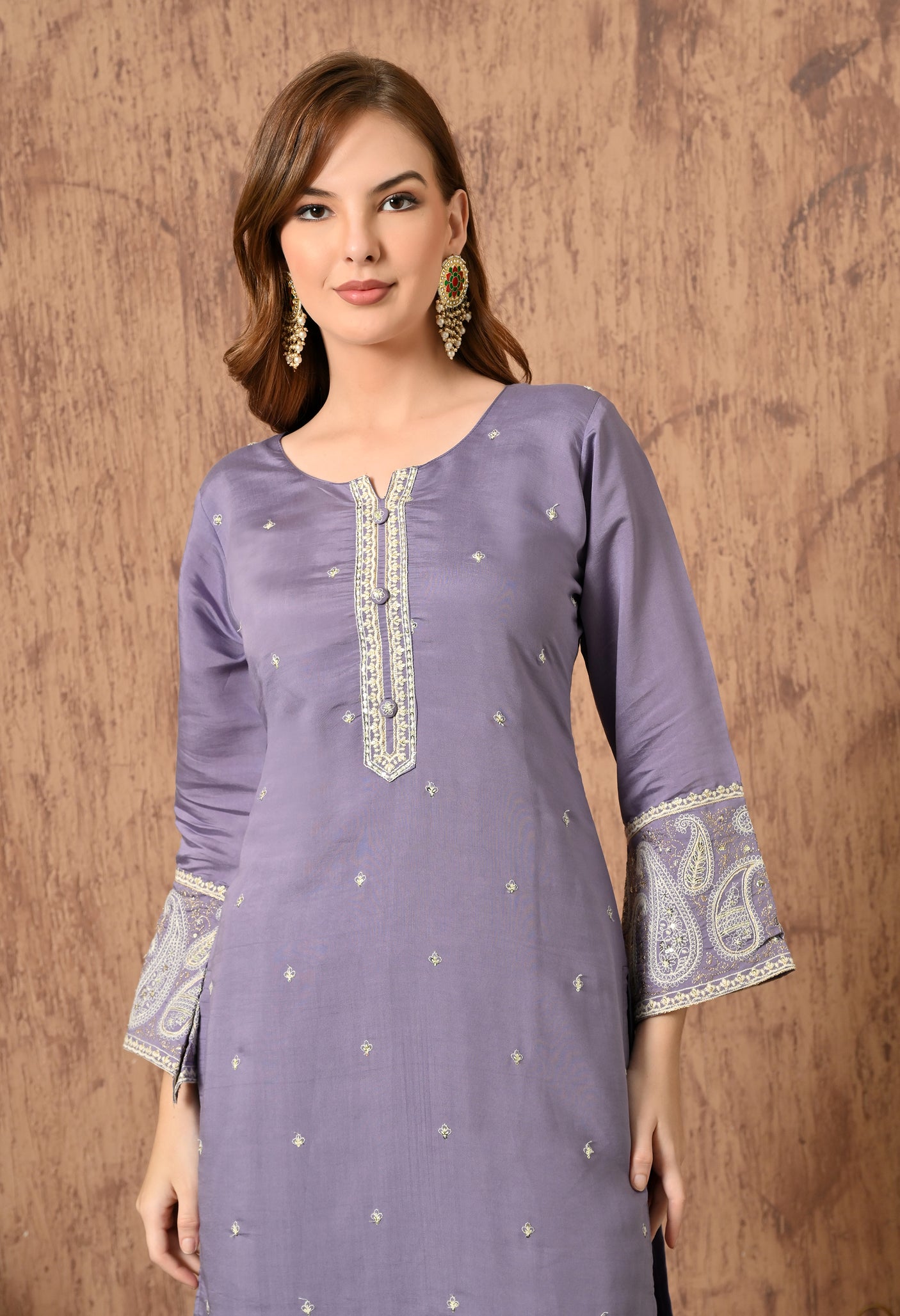 Pink cotton suit
