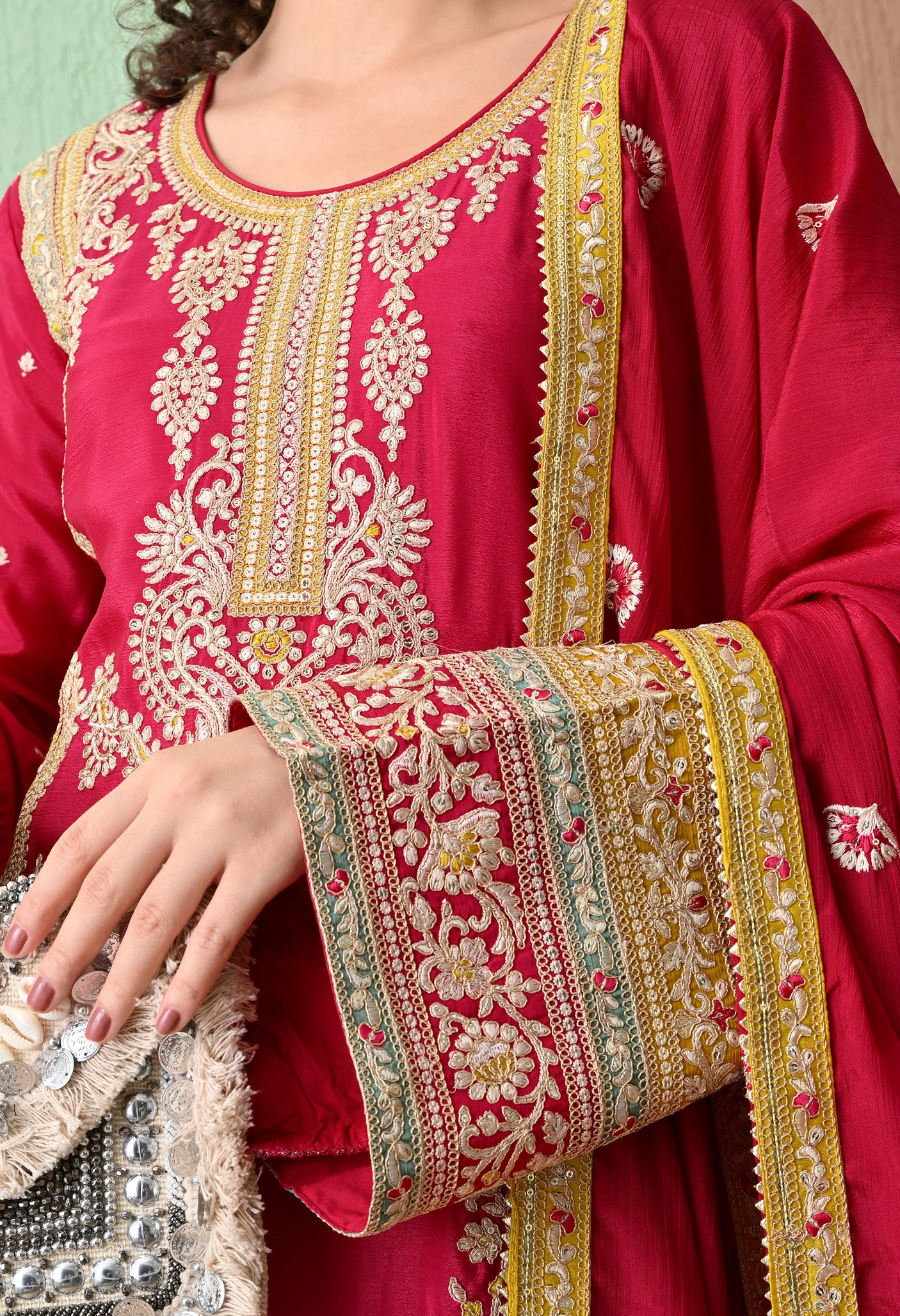 Sona Sitara Embroidered suit set