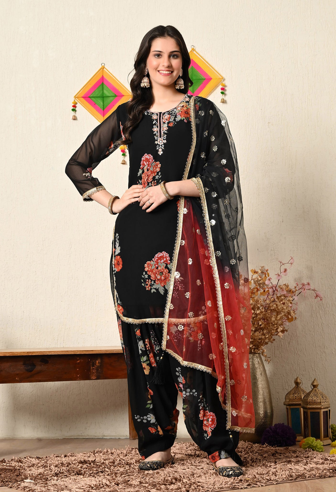 Patola Patiala Suit
