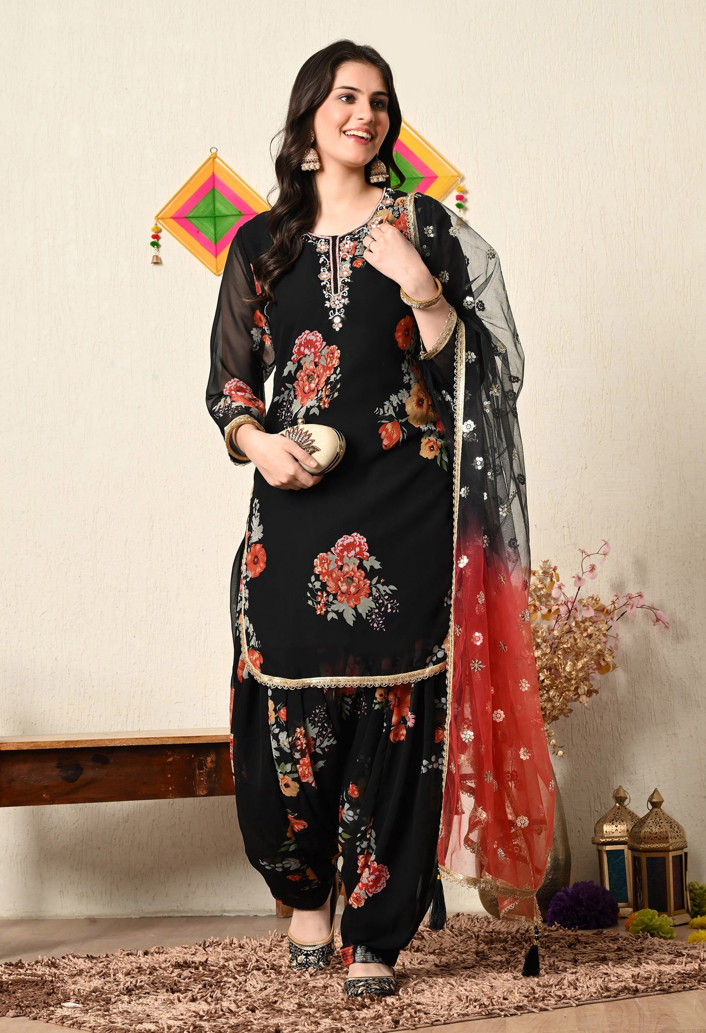 Patola Patiala Suit