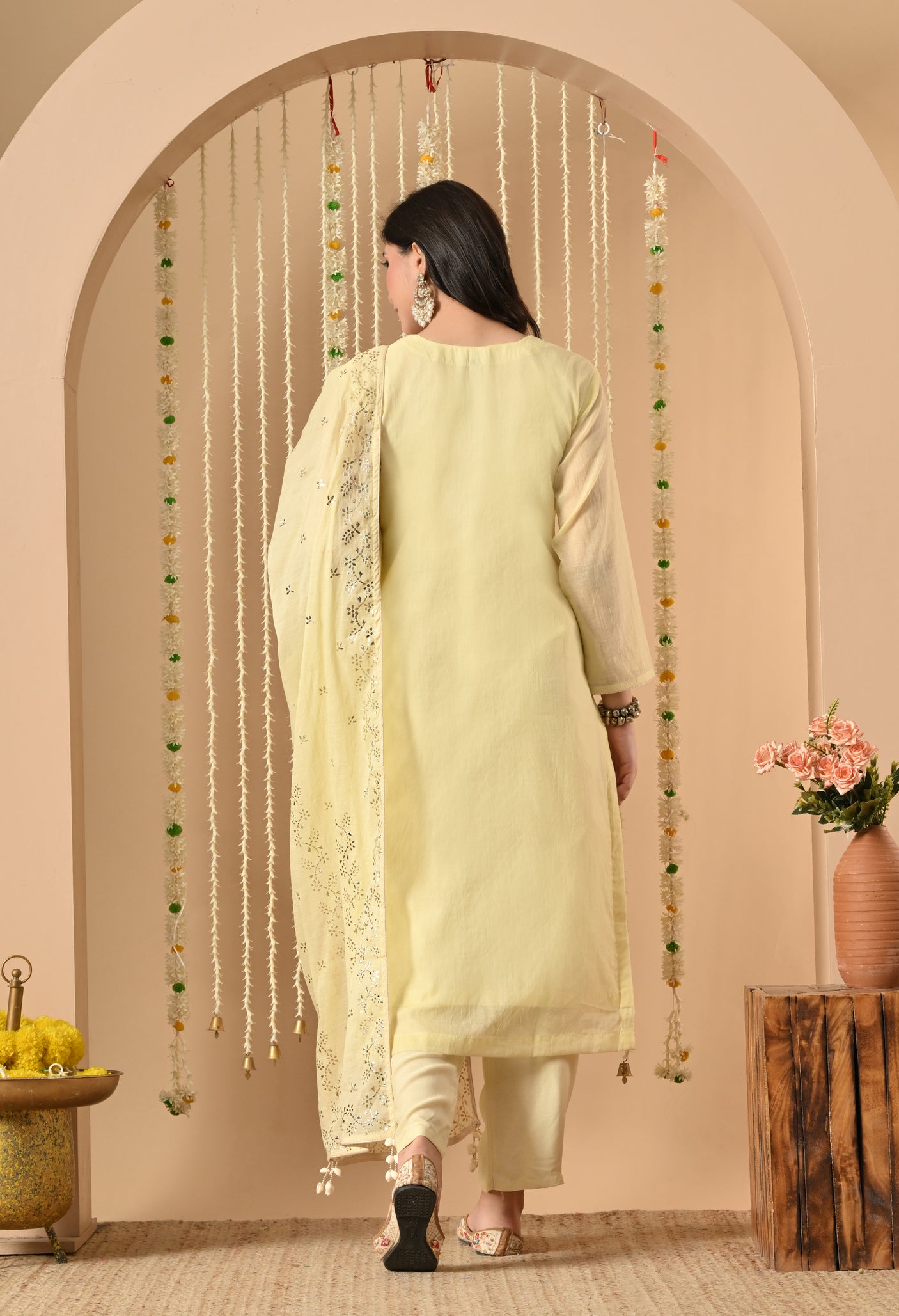 Chanderi Pita work