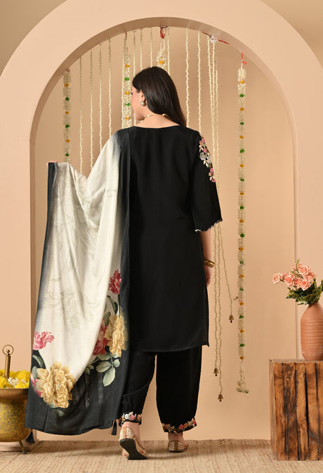 Black Rose Blossom Suit