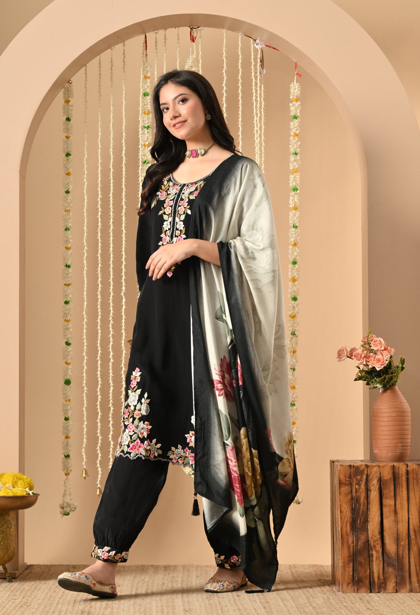 Black Rose Blossom Suit
