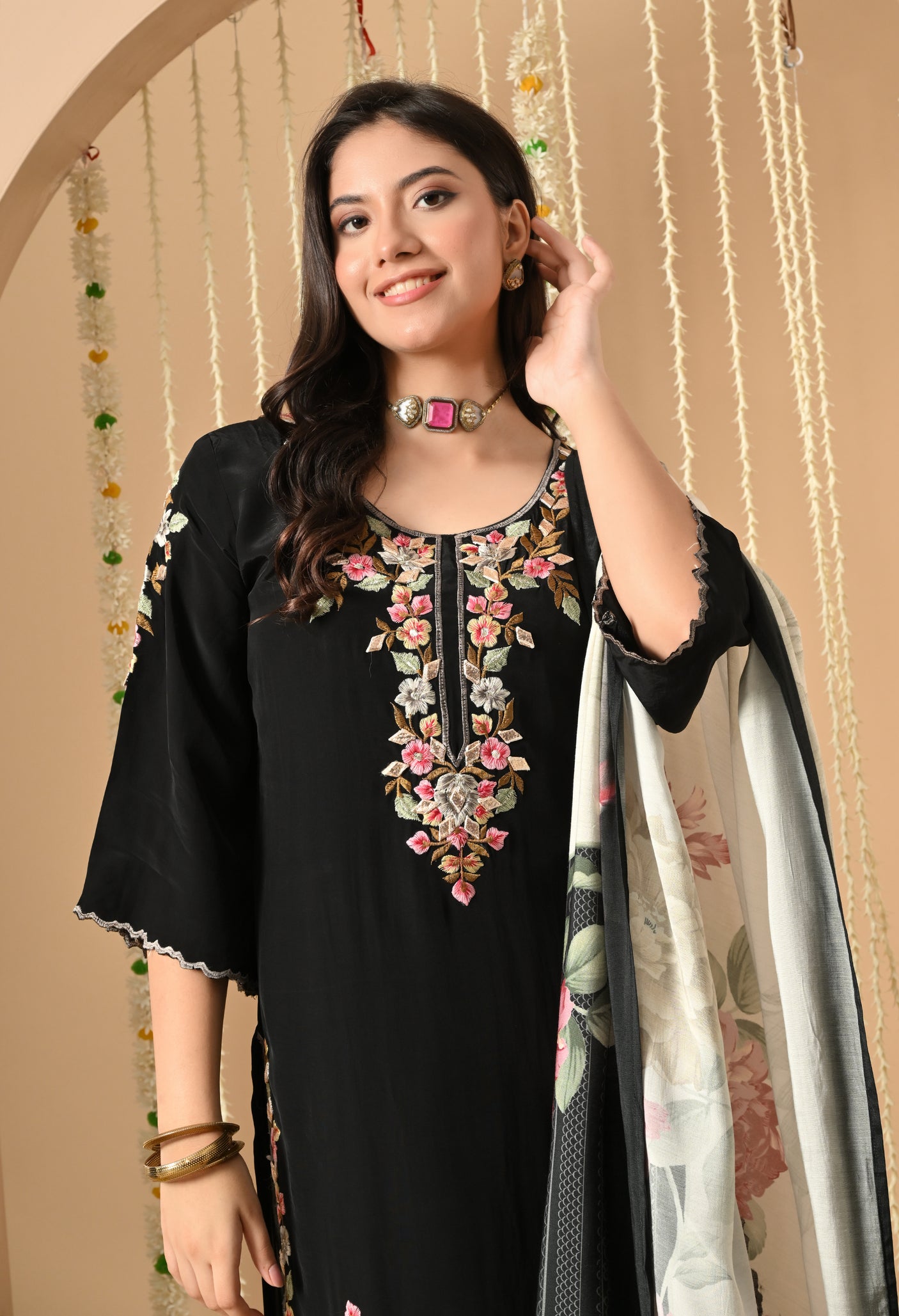 Black Rose Blossom Suit