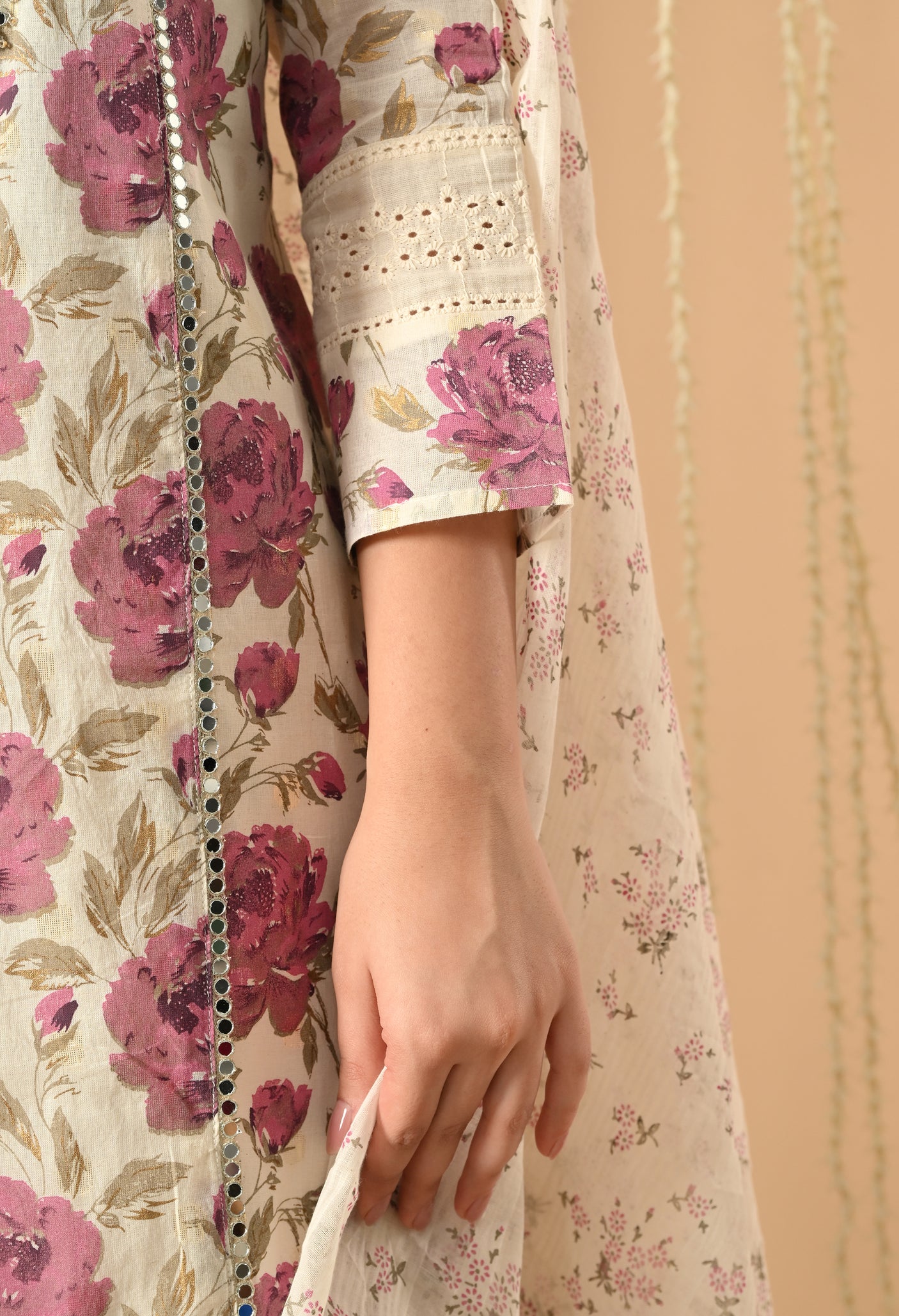Cotton Pearl pant suit