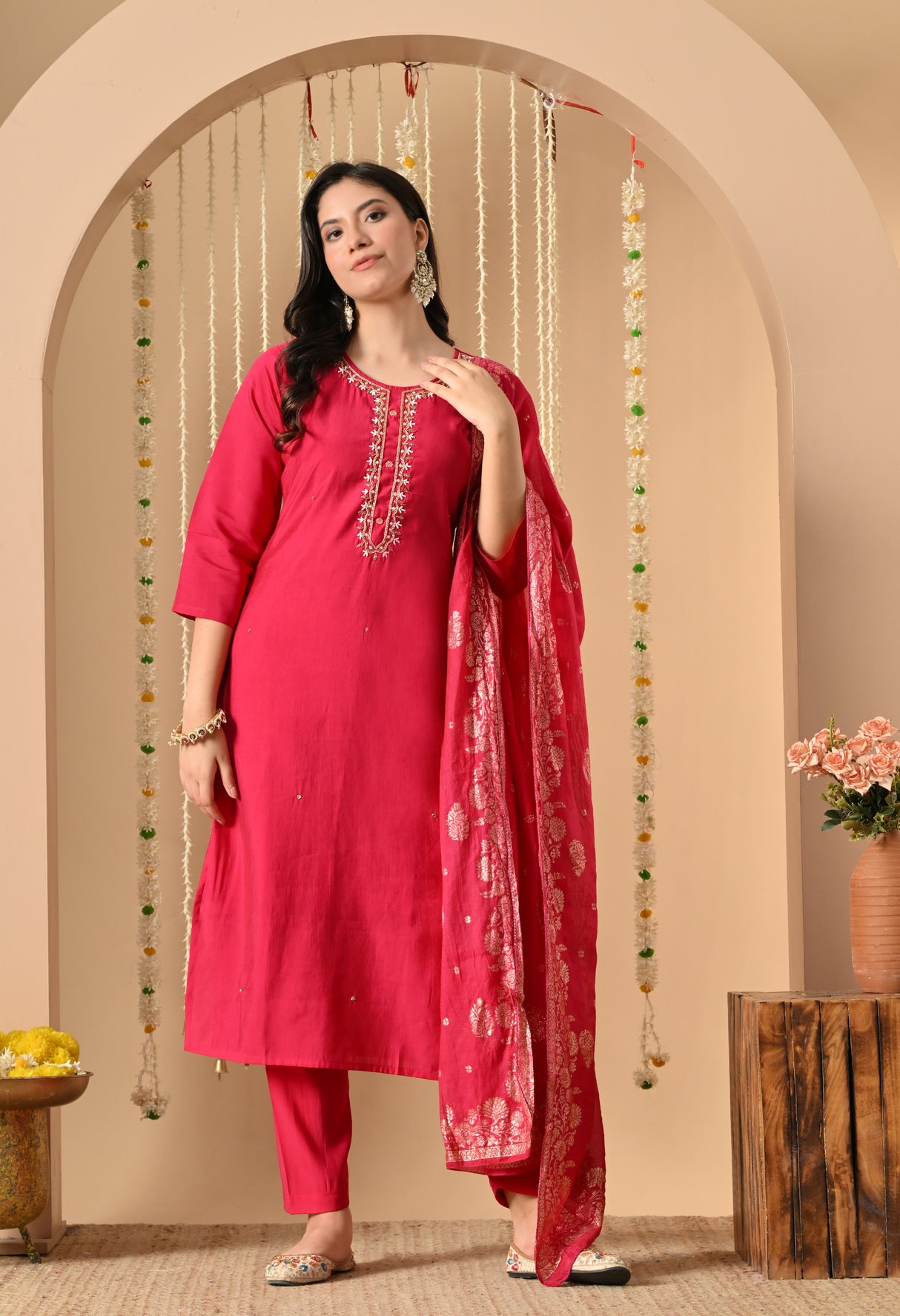 Utsavi Teal suit Set