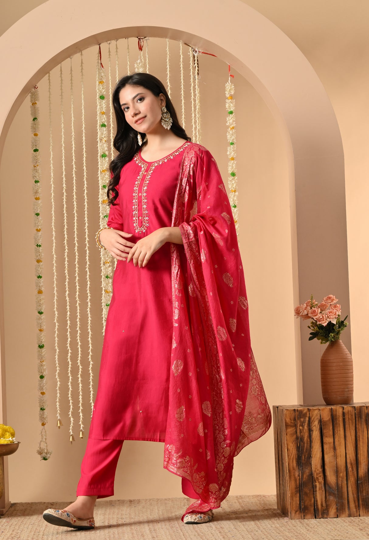 Utsavi Teal suit Set