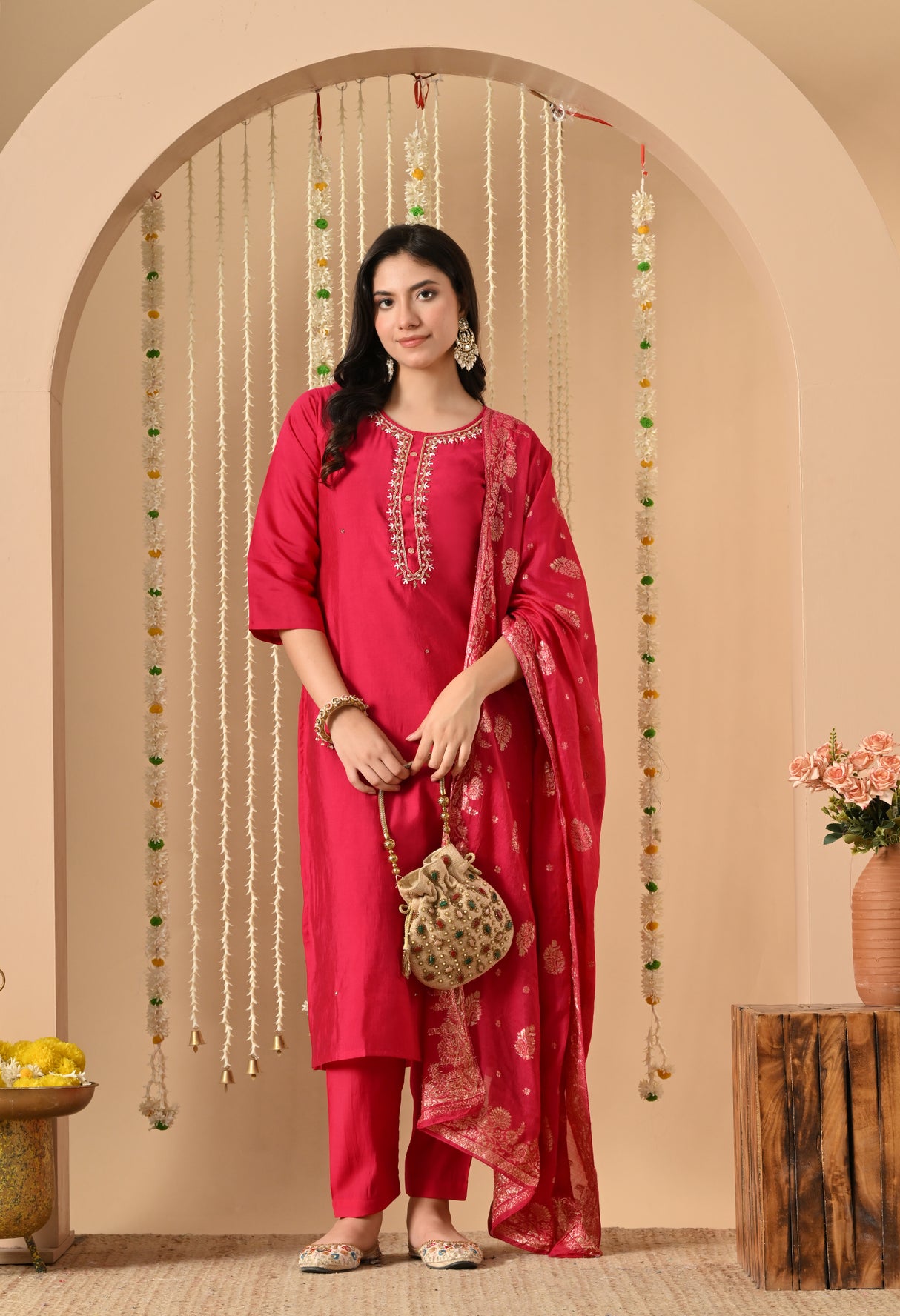 Utsavi Teal suit Set