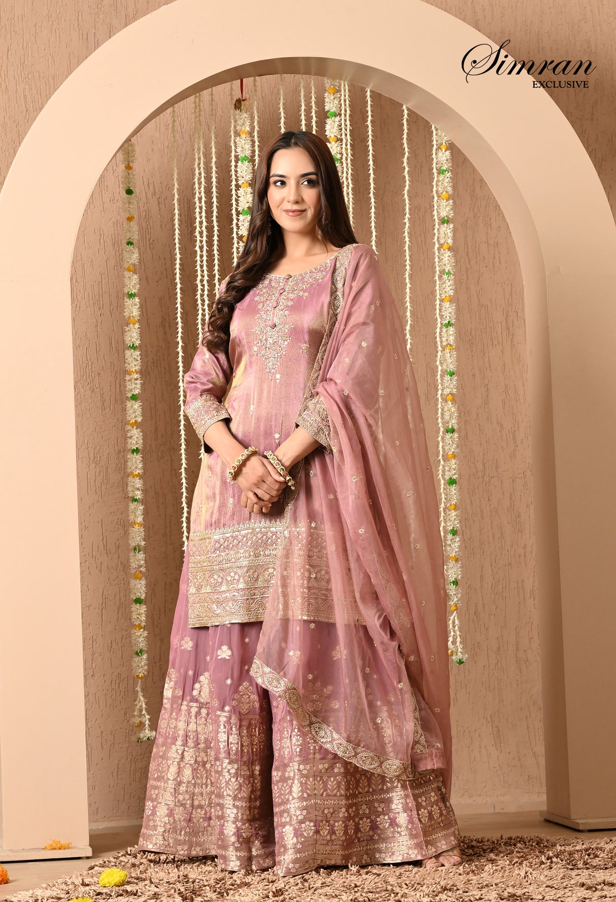 Heer Zari Heavy Work Sharara  Suit