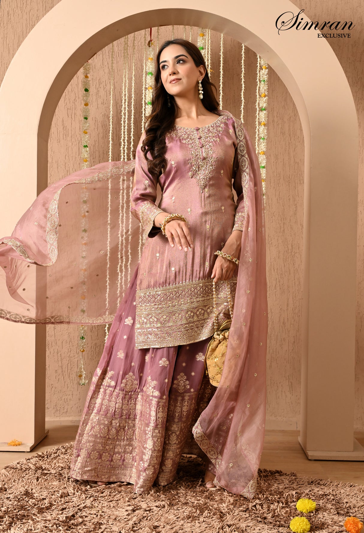 Heer Zari Heavy Work Sharara  Suit