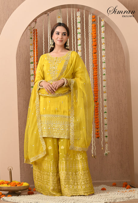 Heer Zari Heavy Work Sharara  Suit