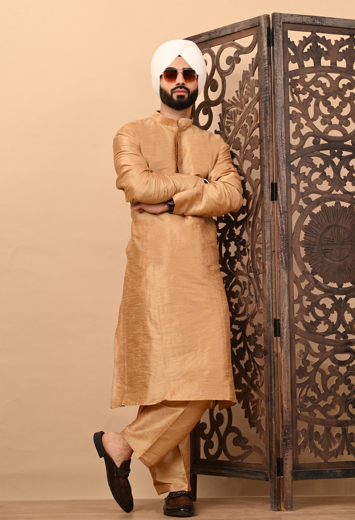 Dark Brown Kurta Pajama