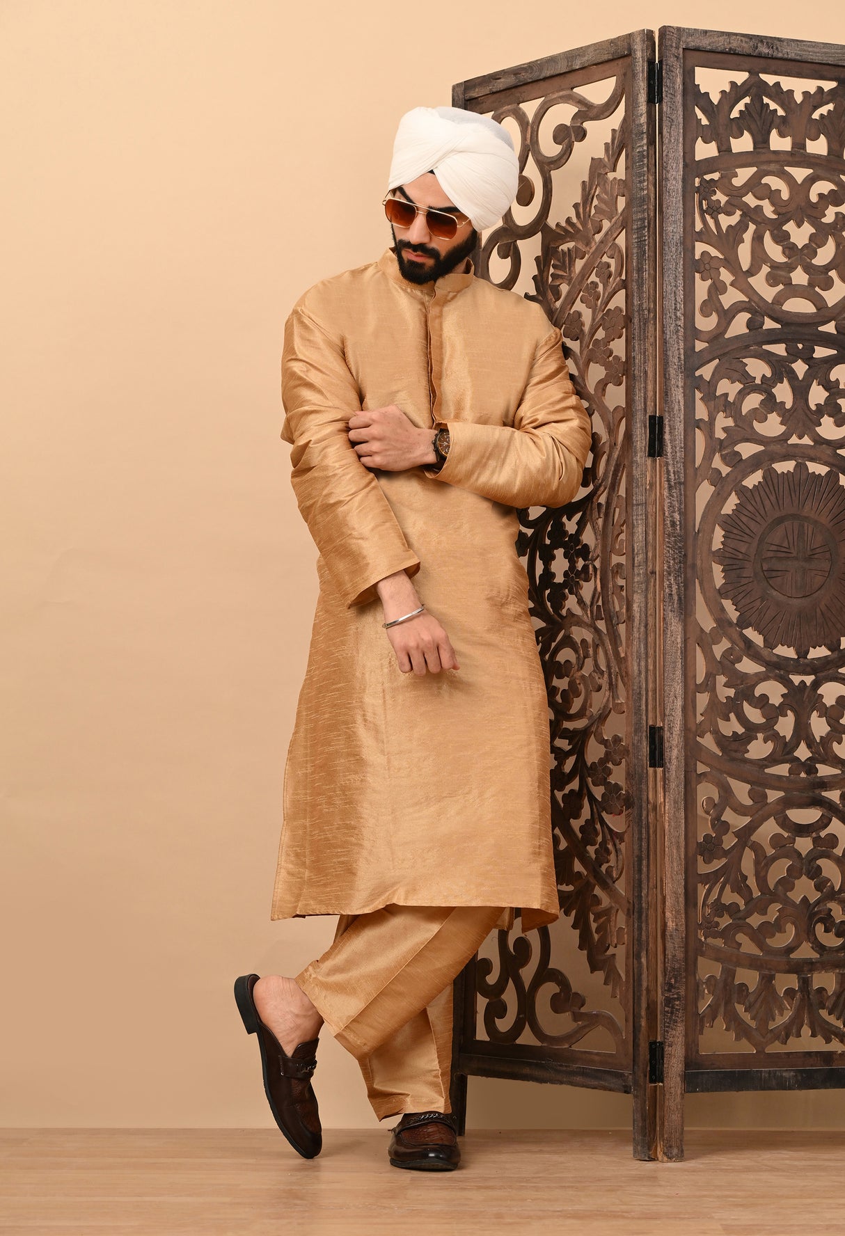 Dark Brown Kurta Pajama