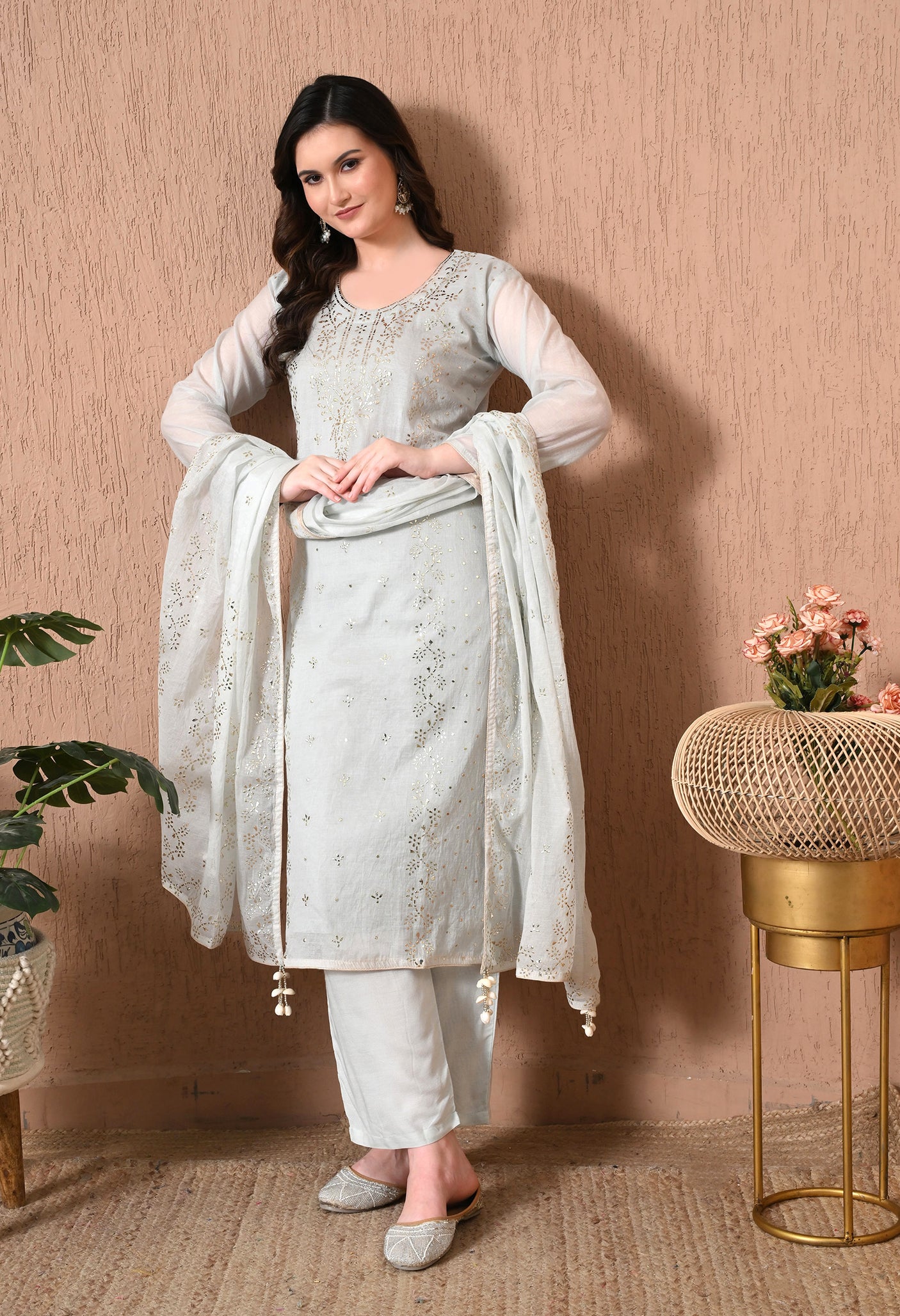Chanderi Pita work