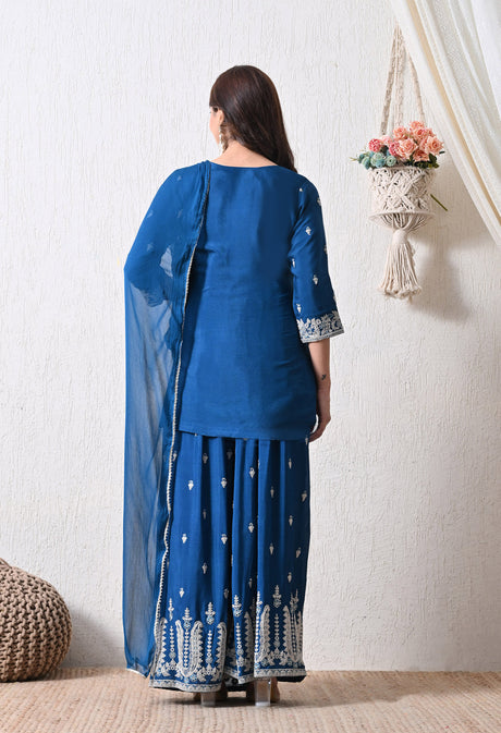 Amber Jaal Sharara Set