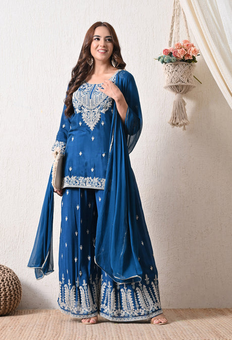 Amber Jaal Sharara Set