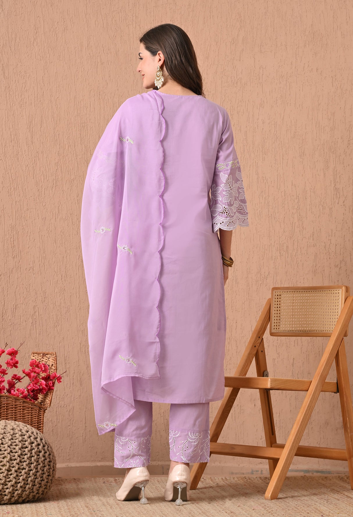 Noori Gulab - Baby Pink Embroidered Grace Set