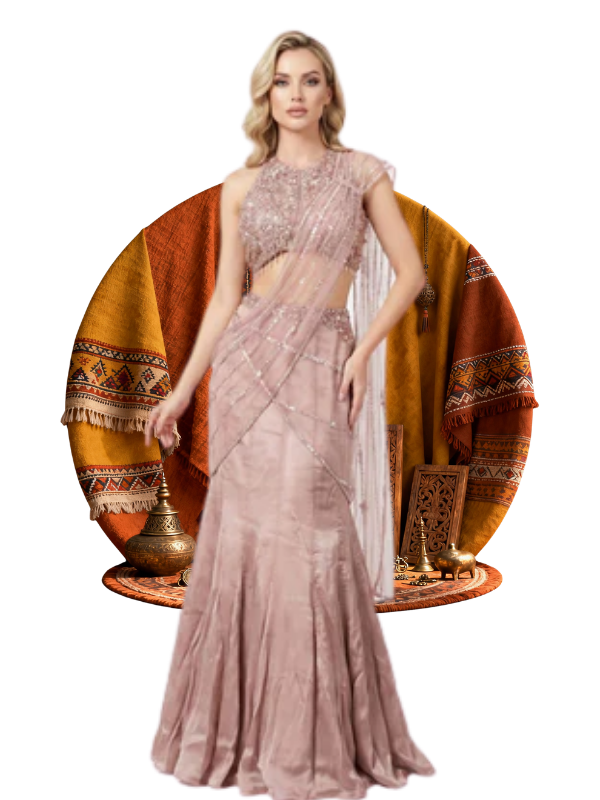 Draped Saree