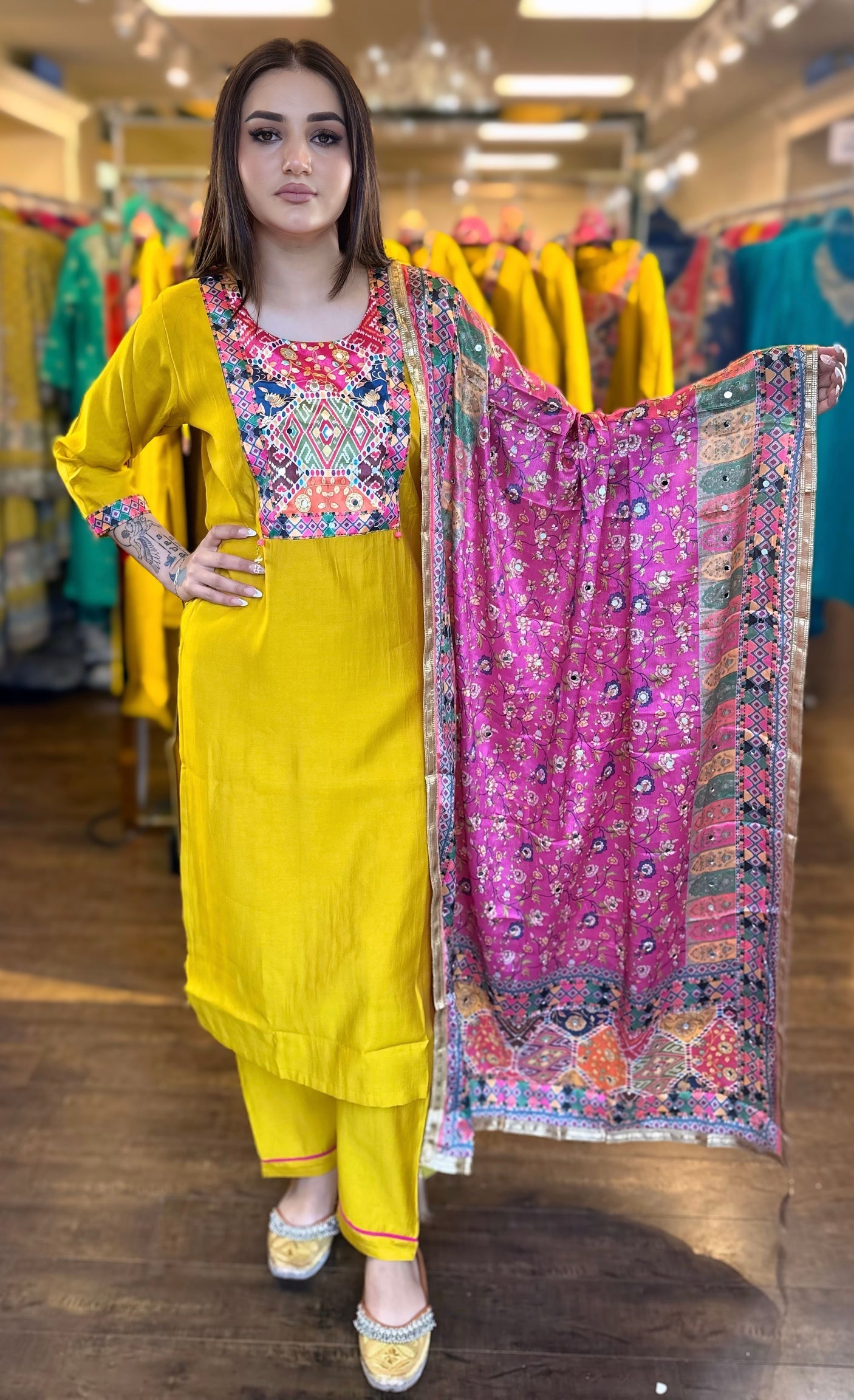 Ajrak suit