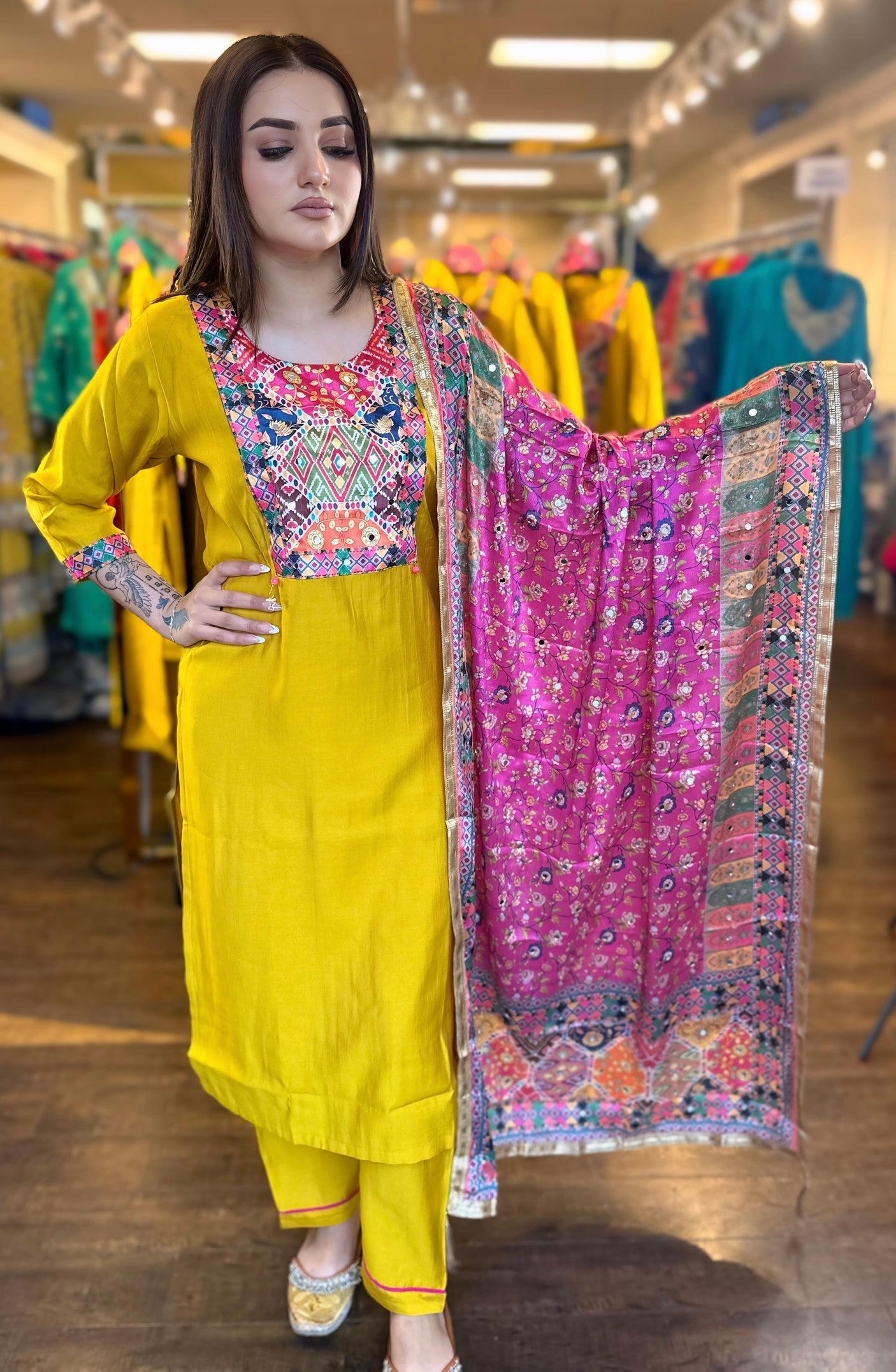 Ajrak suit