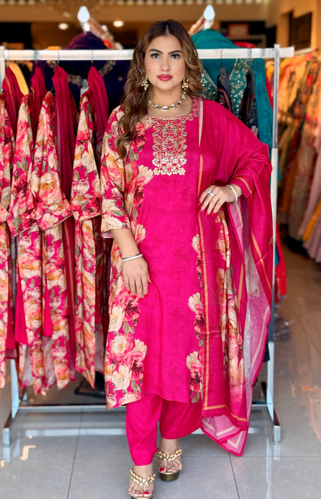 Blossom muslin suit