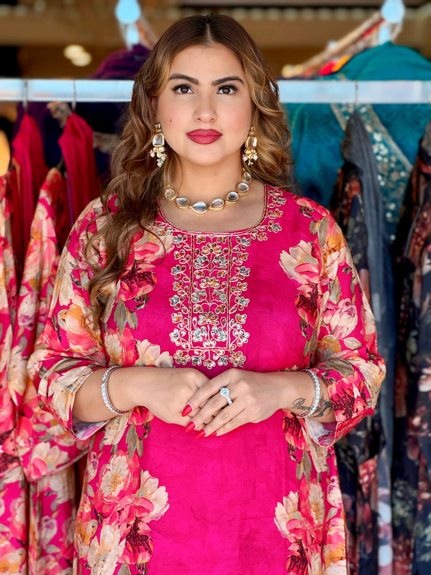 Blossom muslin suit