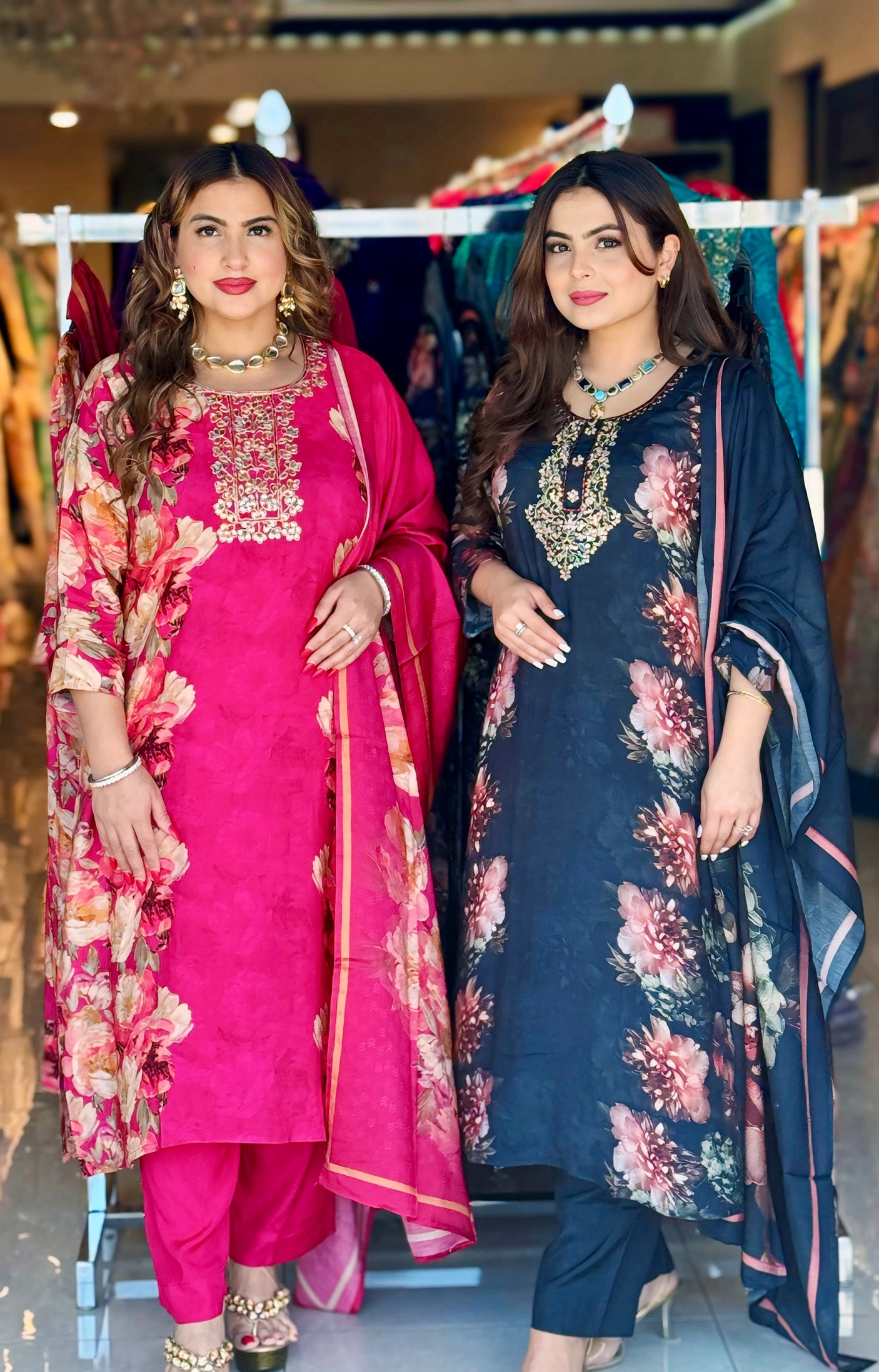Blossom muslin suit