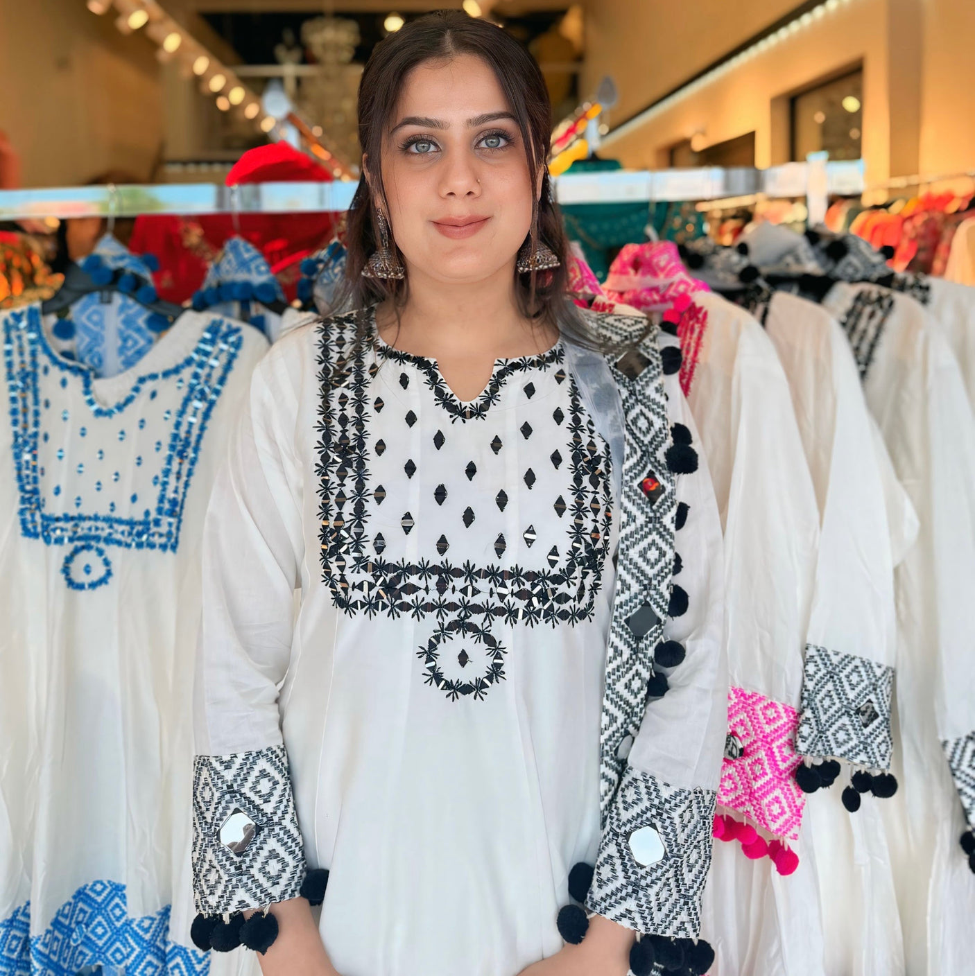 Peplum potli suit