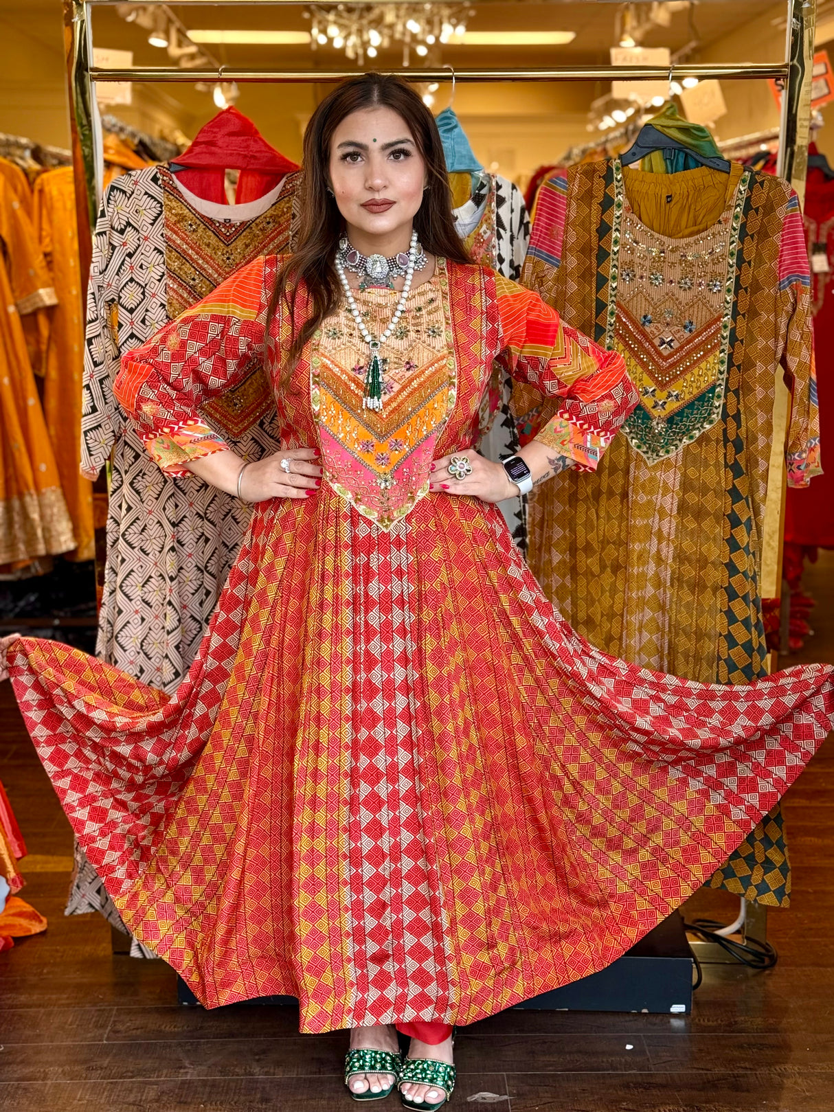 Kit-kat anarkali suit
