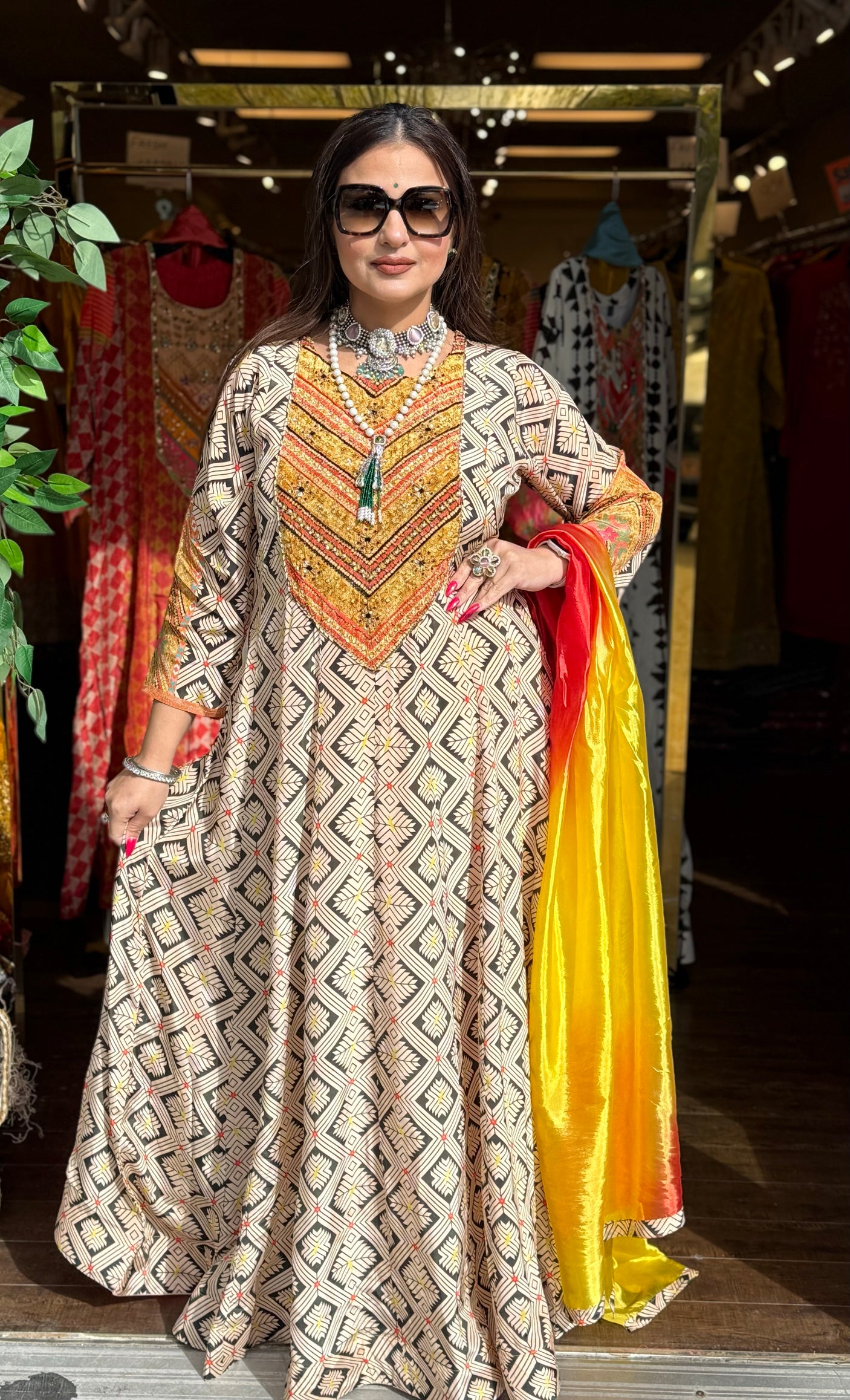Kit-kat anarkali suit