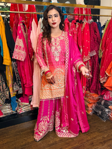 Pink Orange Sharara