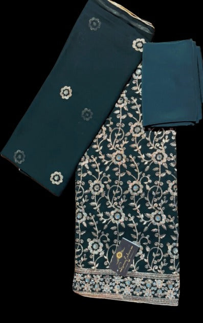 Embroidered 3-Piece Dress Material