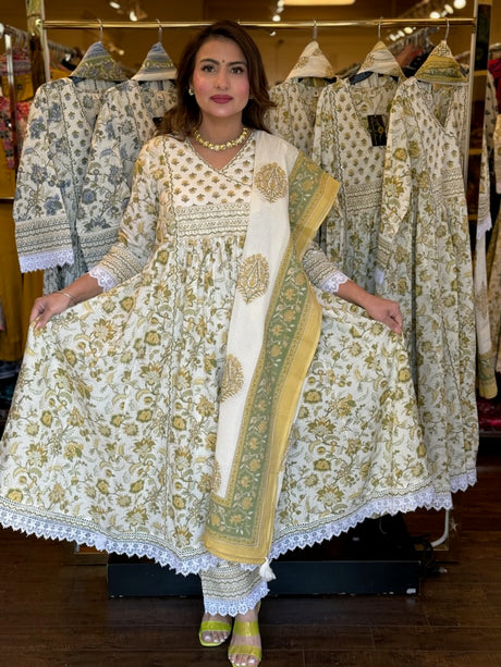 Butter trending anarkali suits- In Two shades