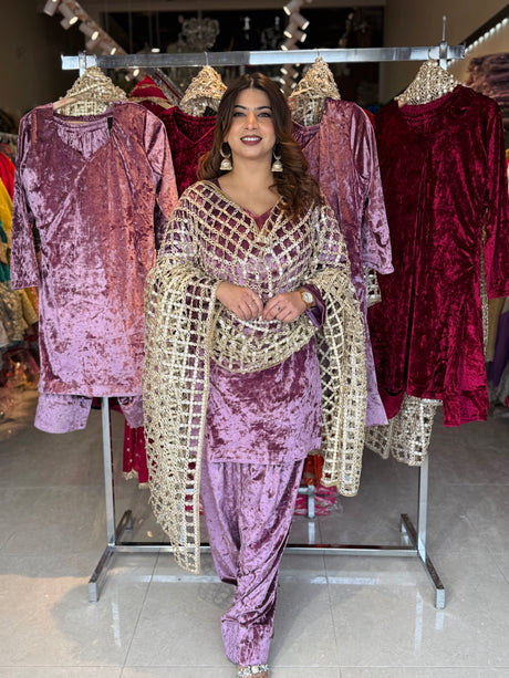 Mumtaz Mahal Jaal Dupatta Suit