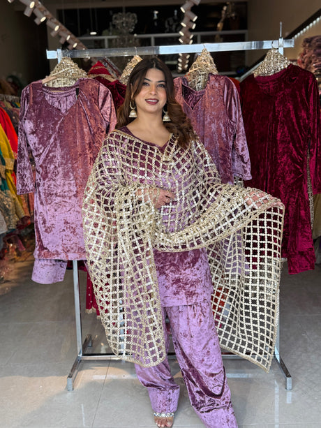 Mumtaz Mahal Jaal Dupatta Suit