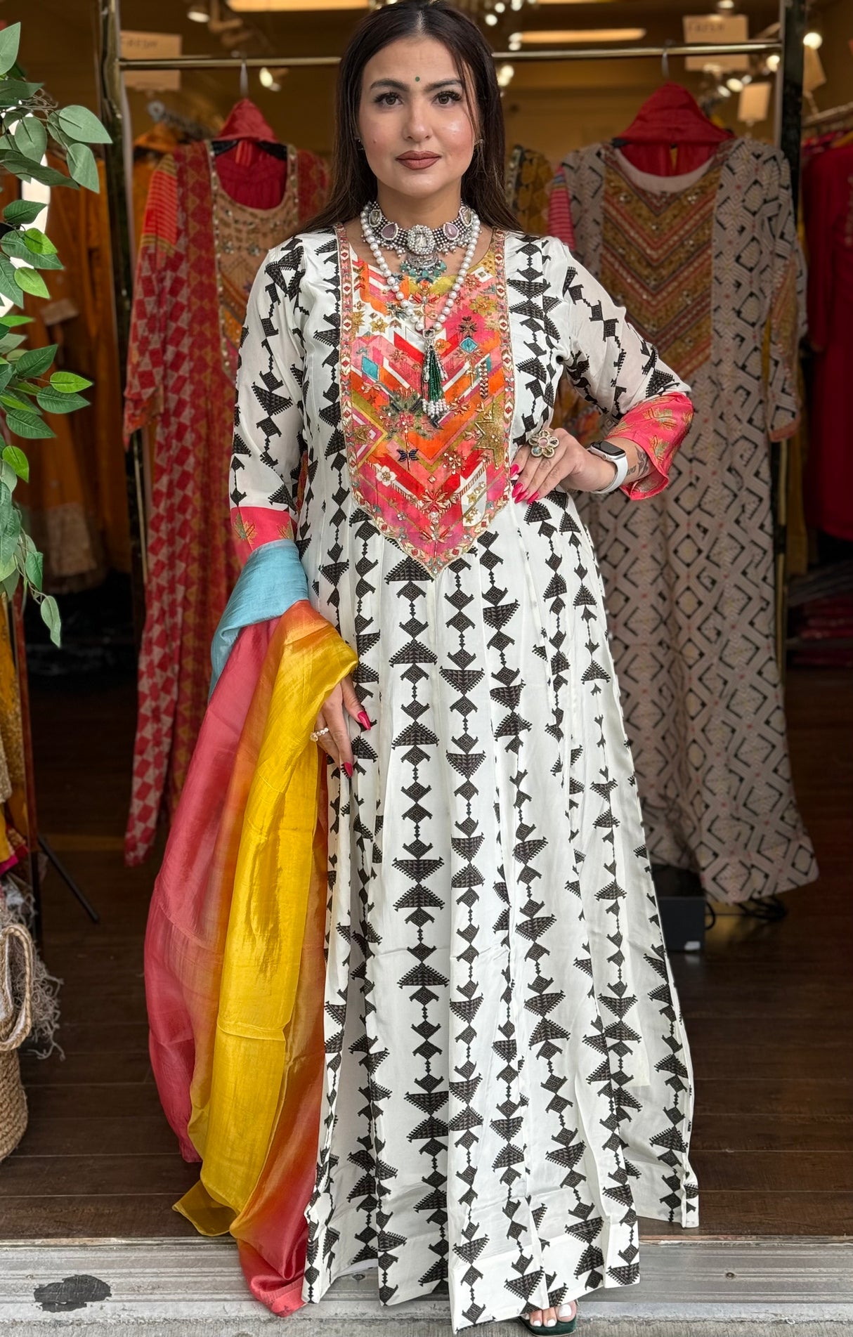 kitkat Anarkali suit