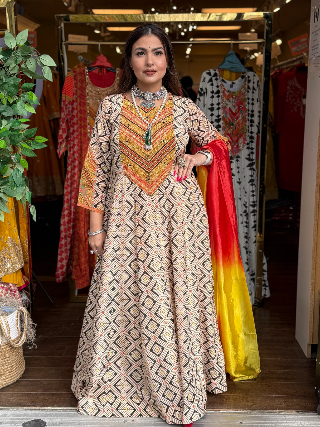 kitkat Anarkali suit