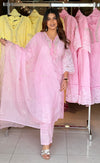Noori Gulab - Baby Pink Embroidered Grace Set