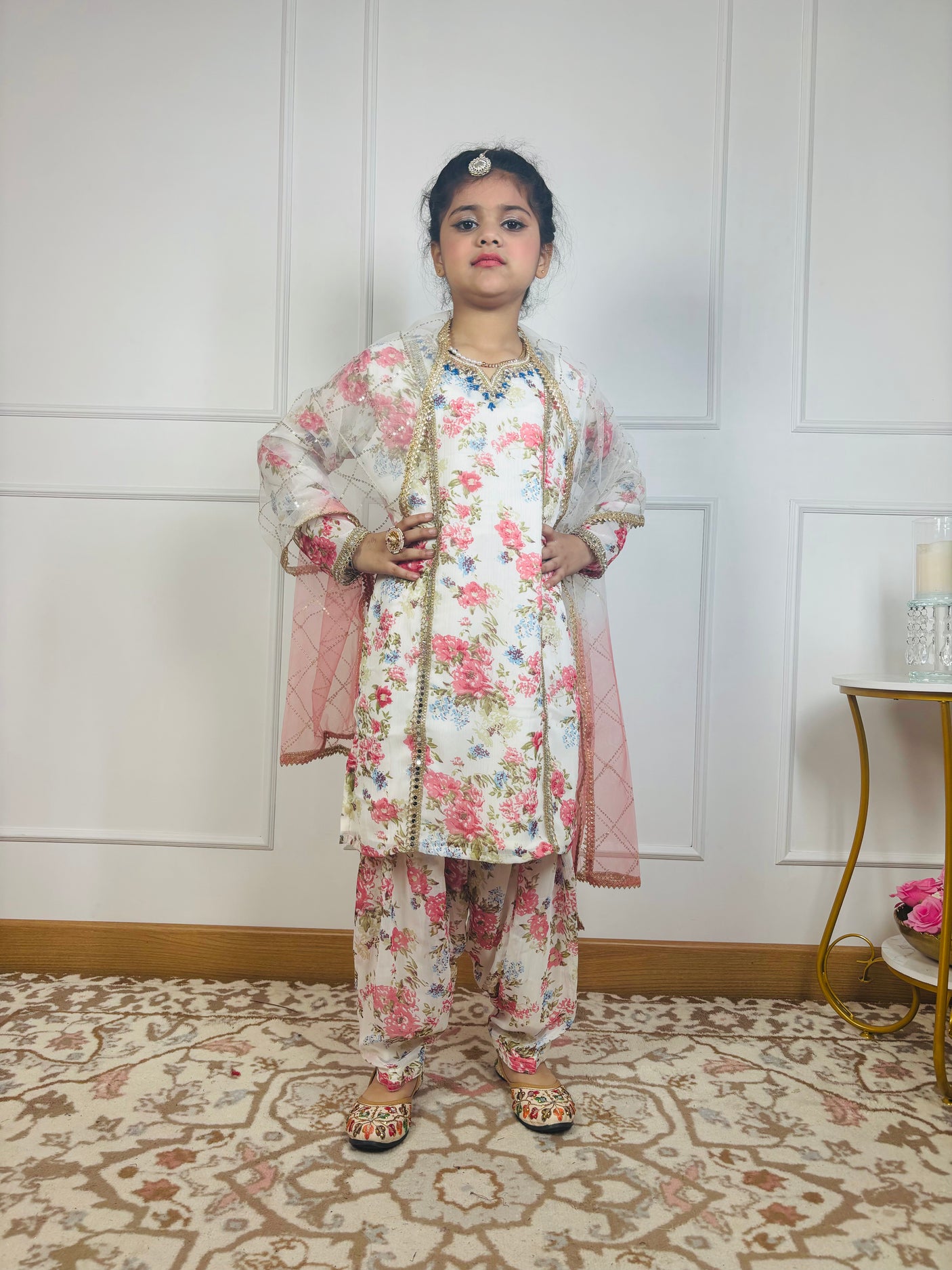 “Blush Bloom Patiala Suit Set