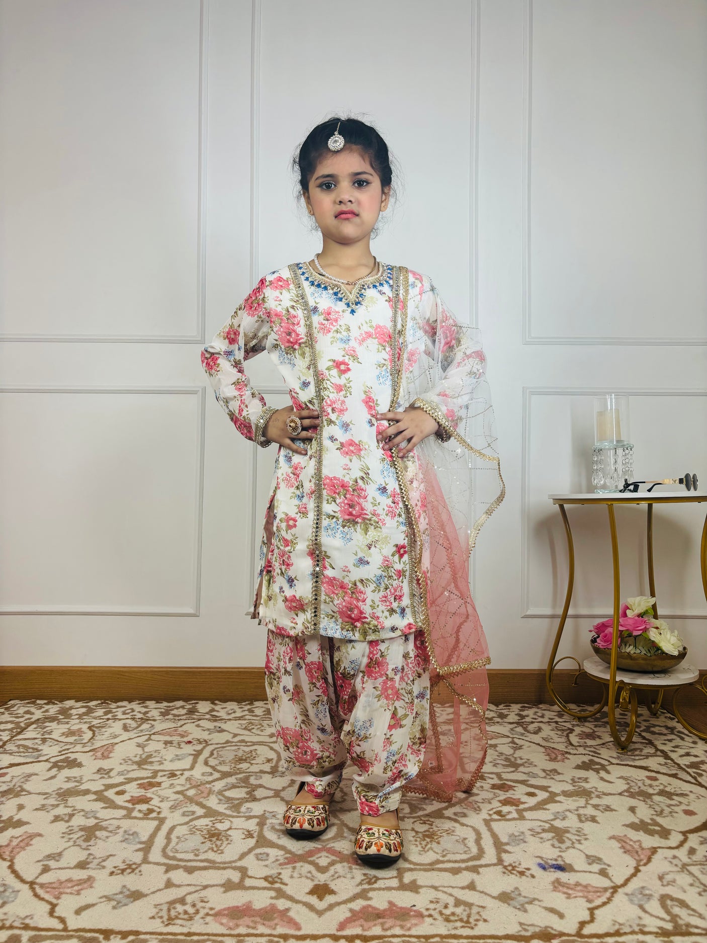 “Blush Bloom Patiala Suit Set