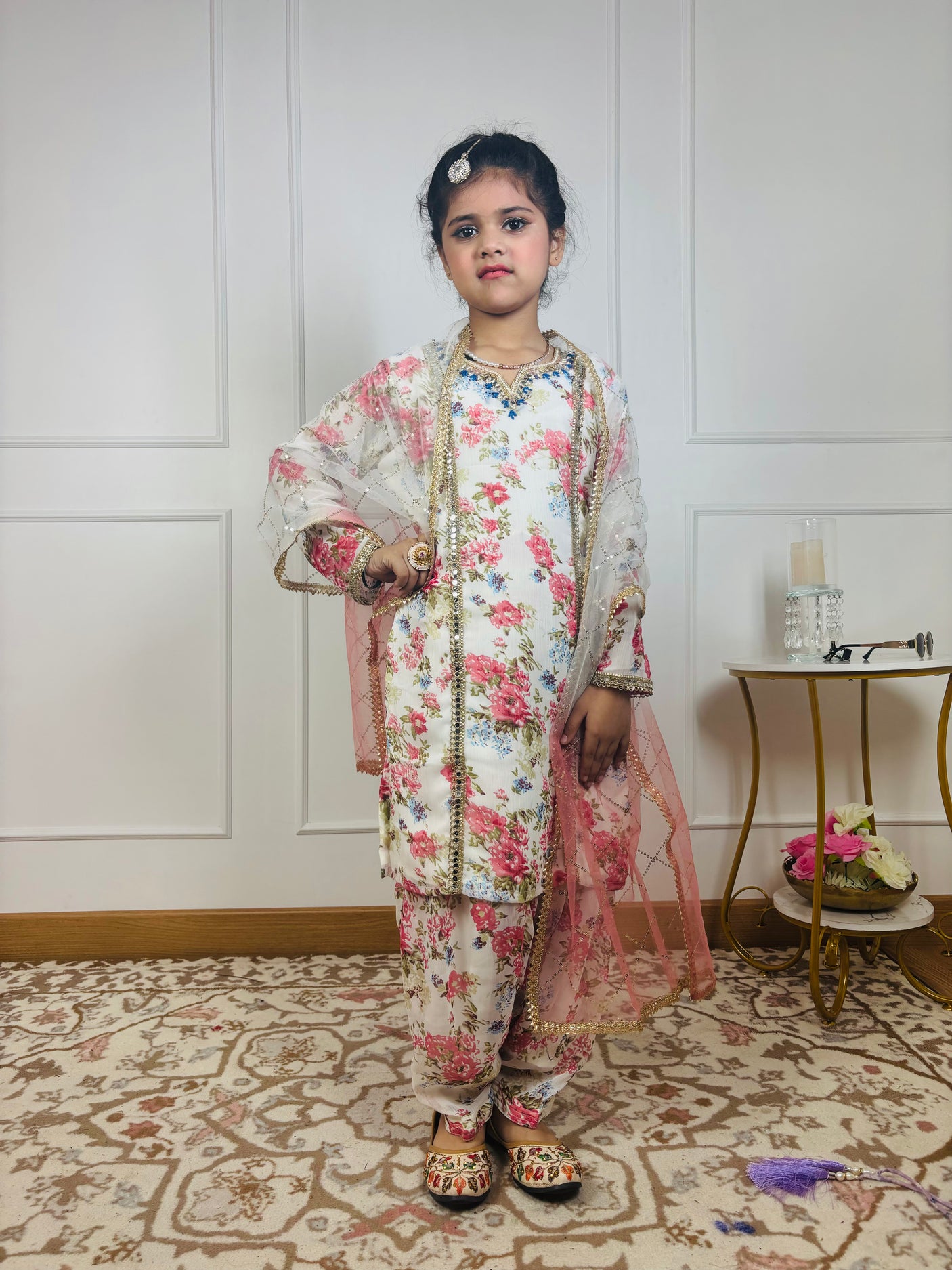“Blush Bloom Patiala Suit Set