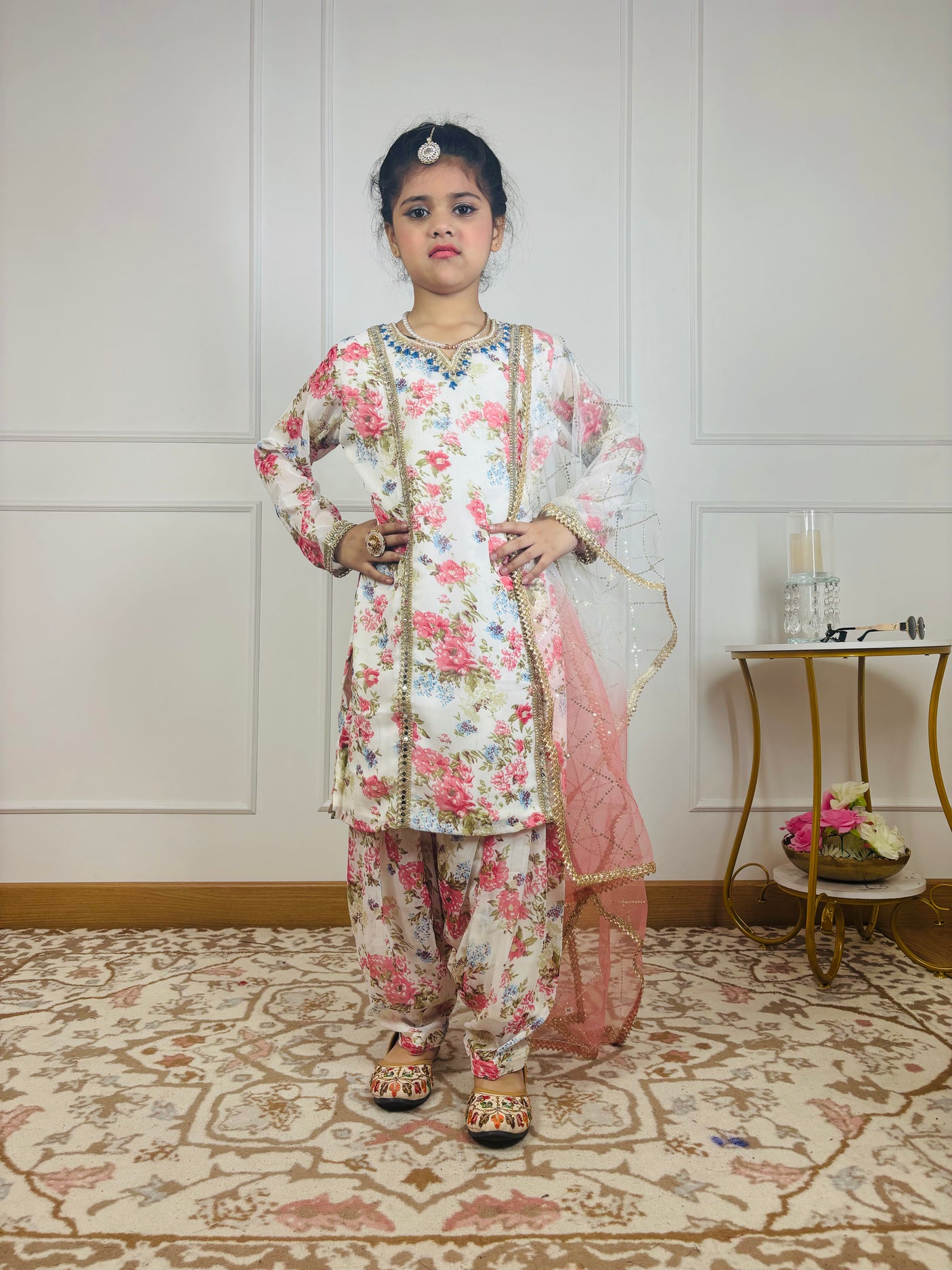 “Blush Bloom Patiala Suit Set