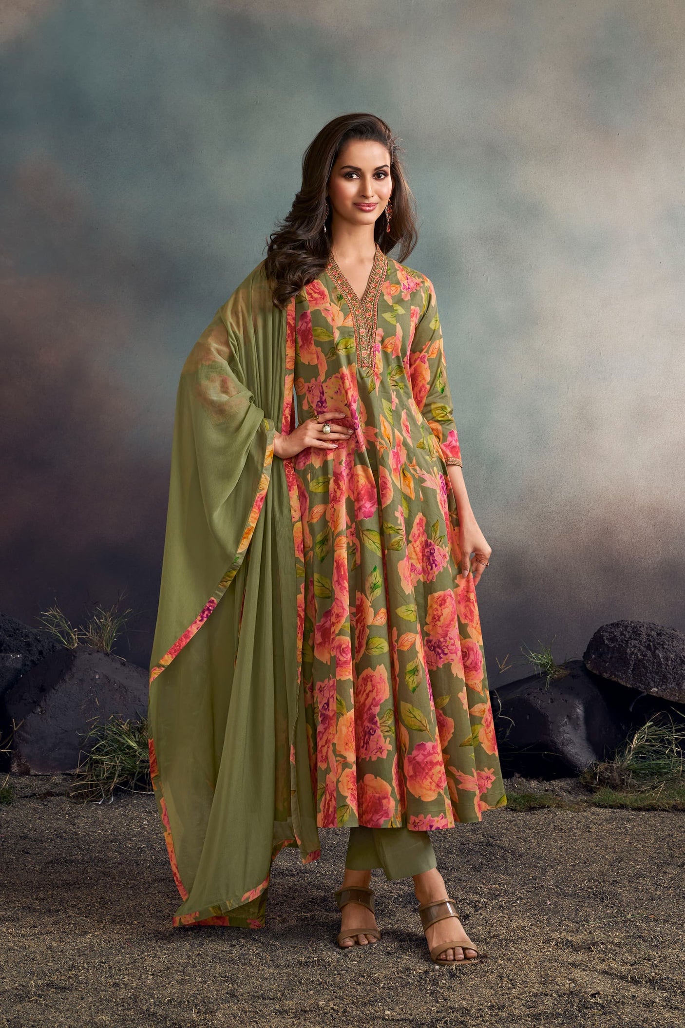 festive anarkali