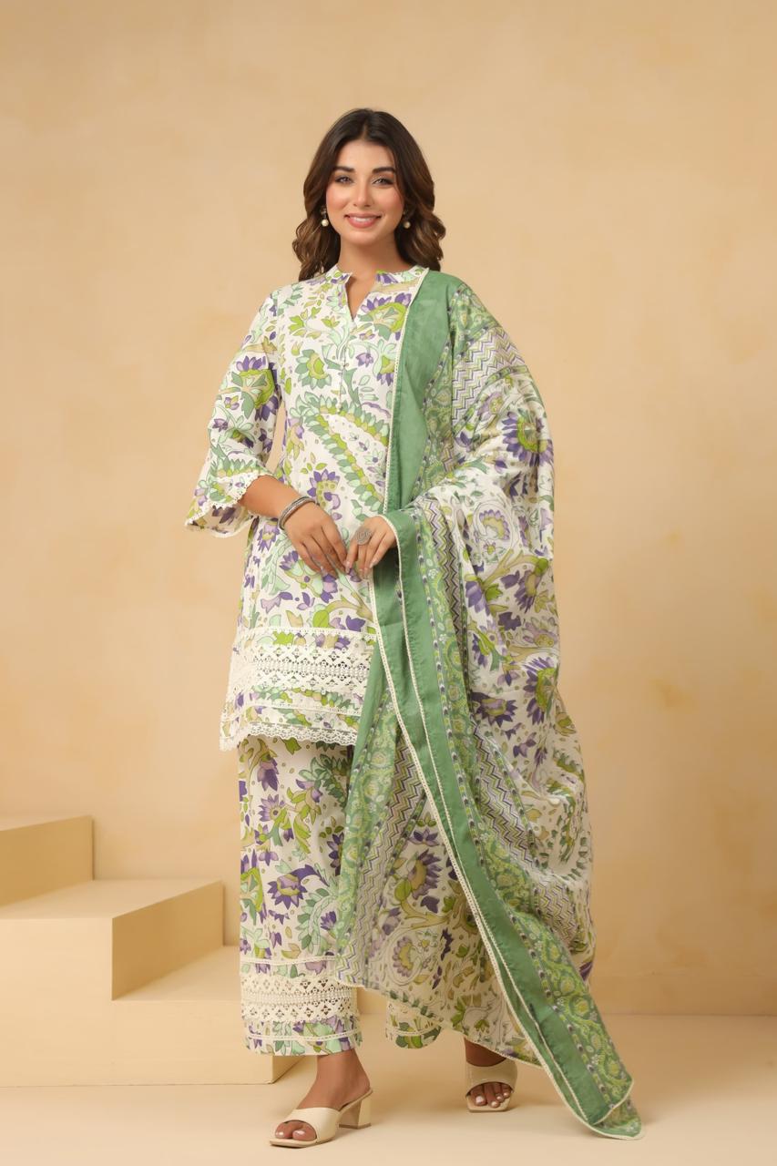 Colourful Cotton suit